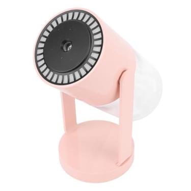 Imagem de Irfora Umidificador de Mesa Com Difusor de Aromaterapia Leve Com Luz Ambiente Colorida, Névoa Fria, para Escritório Em Casa, Carro Interno (Rosa)