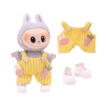 Imagem de Boneca Labubu Fofa De 17 Cm, Roupas De Trabalho, Calças, Acessórios Pa