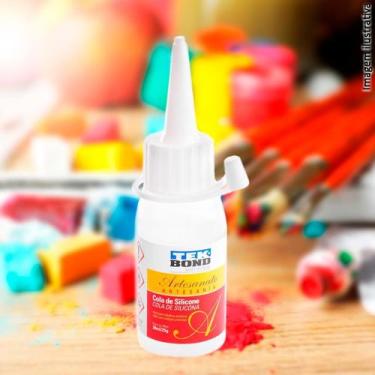 Imagem de Cola de Silicone 25g Líquida Para Artesanato - Tudo em Caixa