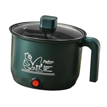 Imagem de IEUDNS Panela elétrica de arroz, panela de macarrão instantâneo de 600 W, utensílios de cozinha para cozinhar bife, bolinho de massa, mingau, macarrão frito, Só Pote