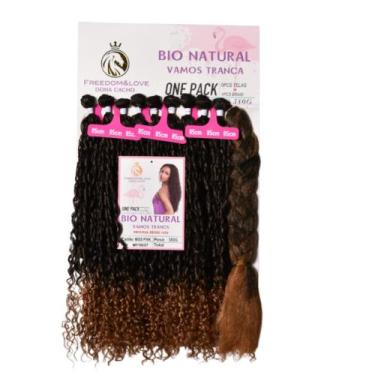 Imagem de Cabelo Miss Pink Bio Fibra Natural Cacheado Com Jumbo 85cm - bbless, 1