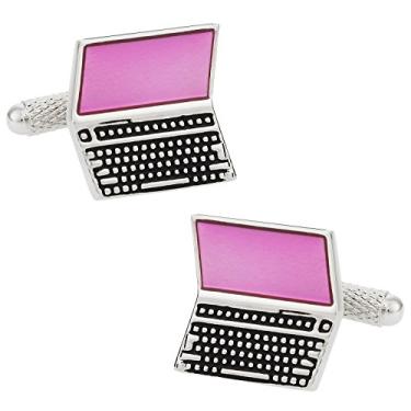 Imagem de Abotoaduras profissionais de computador portátil com caixa de apresentação Cuff-Daddy