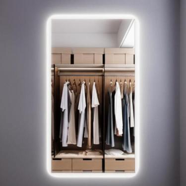 Imagem de Espelho Retangular Lapidado Led 100x50 Indireto Decorativo - Group Roy