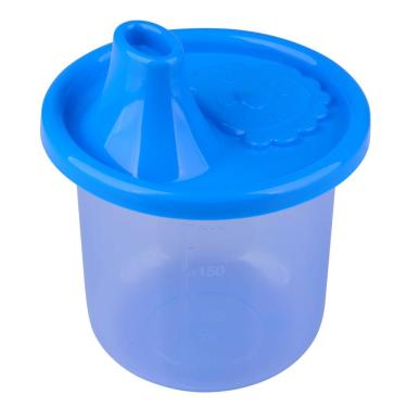 Imagem de Copo Infantil Azul com Bico 200ml LP House