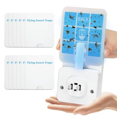 Imagem de Pacote com 12 placas de cola para moscas SQWJP e armadilhas de insetos