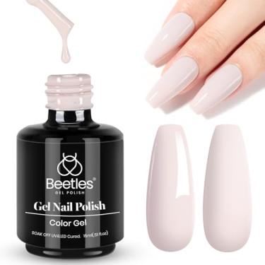 Imagem de Esmalte de gel cinza Beetles, esmalte de gel creme, bege e marrom, 15 ml, lâmpada LED UV de imersão para unhas curadas, manicure e manicure, presente DIY para mulheres