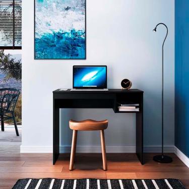 Imagem de Escrivaninha Genialflex Noronha Com Nicho 90,8 Cm De Largura Preto