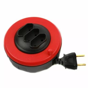 Imagem de Extensão Eletrica Retratil 5 Metros Pop Spin Daneva 3 Tomada