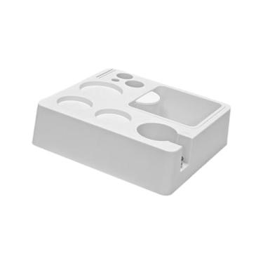 Imagem de AFXGUSD Suporte para Compactador de Café, Estação de Compactação de Café Expresso, Base Multiuso para Prensa de Pó de Café para Bancadas de Lojas, Cafés Comer, branco