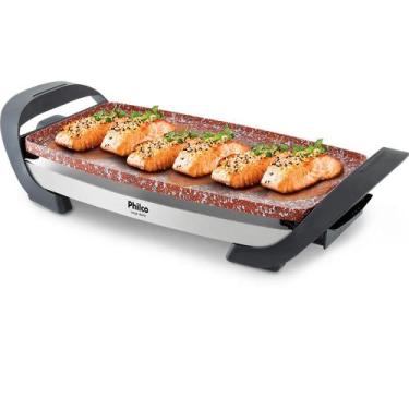 Imagem de Grill Elétrico Philco Large Stone PGR03P Antiaderente 127V, PRETO, U
