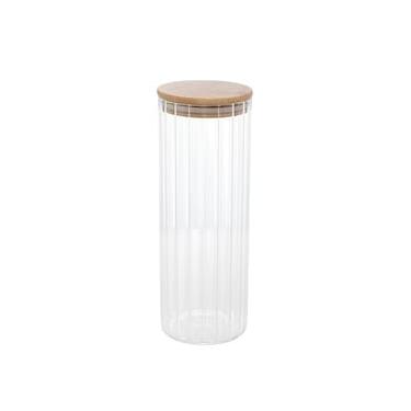 Imagem de Porta Mantimento Wolff 1,1L Vidro Borossilicato Tampa Bambu