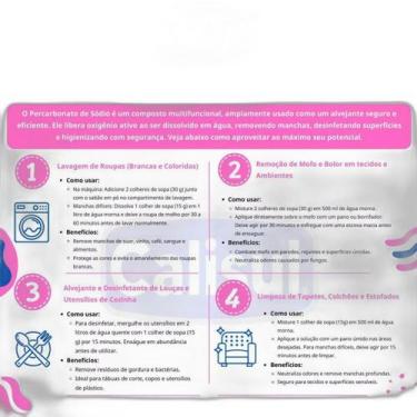 Imagem de Percarbonato De Sódio Tira Manchas Roupas Brancas Coloridas - Calisul