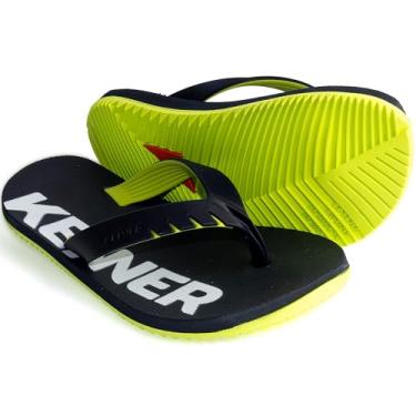 Imagem de Sandália Chinelo Kenner Red Kids Infantil Original DCC (Marinho e Verde, BR, Criança de 9 a 12 anos, Numérico, 32)