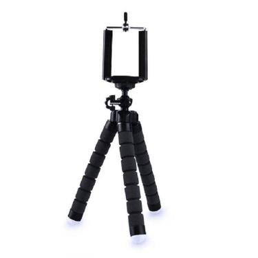 Imagem de Mini Tripé Suporte De Mesa Celular Câmera Giratório Preto