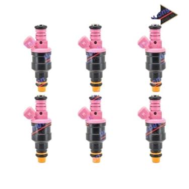 Imagem de Conjunto de 6 injetores de combustível 0280150998 FJ713 compatível com Chevy Pontiac Dodge Dakota 3.8L 3.9L