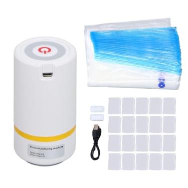 Imagem de Sacos de armazenamento Munefe Filamento kit de vácuo, conjunto de seladores de vácuo Sous vide, secagem seladas com clipes de dessicantes de bomba automática de 5V 3W para fios de
