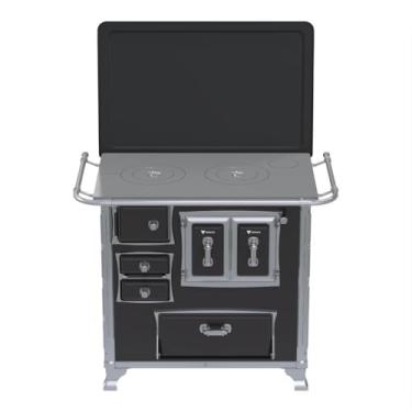 Imagem de Fogao a Lenha GII N 1 Gab Sec Preto com Tampa SD