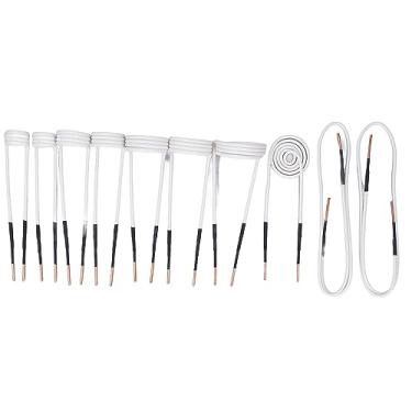 Imagem de Sonew Kit de Bobinas de Aquecedor de Indução Poderoso 10pcs Com Núcleo de Latão de 2,5 Mm para Remoção Eficiente de Parafuso de Porca Enferrujada - Inclui Bobinas Flexíveis de Indução de Calor