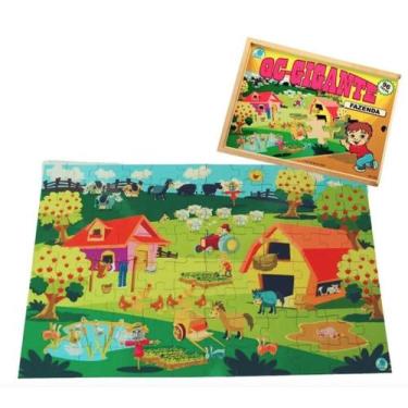 Imagem de QUEBRA CABEÇA GIGANTE FAZENDA c/ 96 pçs - SIMQUE