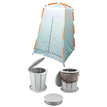 Imagem de Banheiro Portátil Ecocamp Light NTK 15 Litros + Barraca/Trocador Pampa