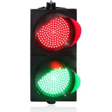 Imagem de Sinais De Tráfego Led Industriais, Sinal De Bloco De 2-luzes Vermelho/verde Stop And Go Light, Luzes De Sinal De Tráfego De 200mm(8 In), Para Estrada, Estação De Pedágio, Circulation Light, 24V
