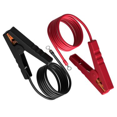 Imagem de Fio de aterramento de cerca elétrica com clipe jacaré - Braçadeira de arame universal para carregador de cerca elétrica solar, cabo jumper de 0,9 m