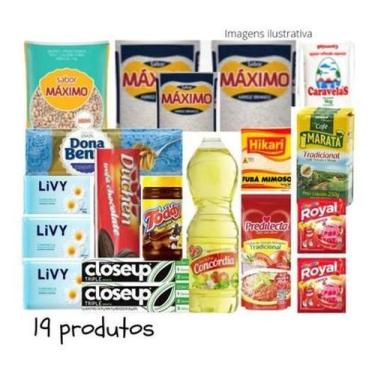 Imagem de Cesta Básica Completa Alimentos+Higiene 19Produtos Qualidade - Higipac