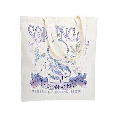 Imagem de WZJHCL Fourth Dragon Tote Bag Dragon Rider Bolsa de ombro Sorengail bolsa de mão leitor de livros presente, Bolsa Sorengail, Large