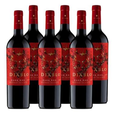 Imagem de Kit Vinho Diablo Dark Red 750Ml 6 Unidades - Casillero Del Diablo