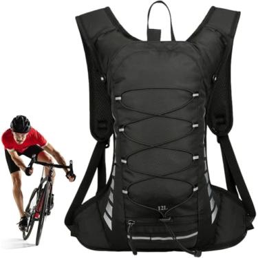 Imagem de Mochila De Ciclismo Ao Ar Livre à Prova D'água Ultraleve Com Bexiga De água Integrada E Conforto Ergonômico, Black