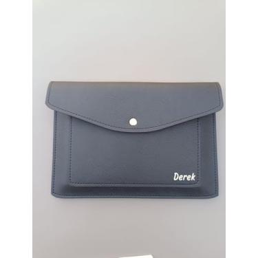 Imagem de Capa para Caderneta de Vacinação, Modelo Espiral e Brochura, com Bolso Externo, Várias Cores (preto montana e soft color)