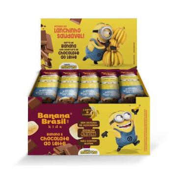 Imagem de Barra de Fruta Minions Banana Com Cobertura de Chocolate ao Leite Disp