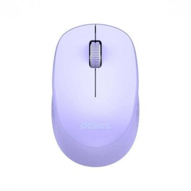 Imagem de Mouse Mover Sem Fio Silent Click 1600 Dpi Pmmwscpp Roxo