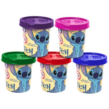 Imagem de KIT MASSINHA DISNEY STITCH 5 POTES 2844