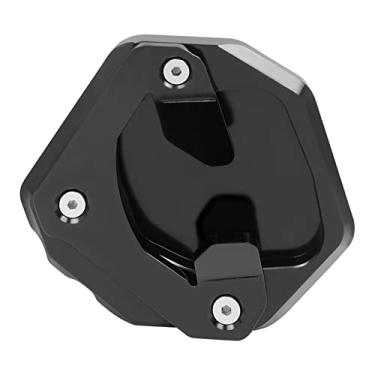 Imagem de Almofada de suporte de motocicleta ampliador de extensão lateral de substituição para Yamaha TENERE 700 Tenere700 XTZ 700 XTZ700 2019-2023 Extensor de pedal de placa de suporte de pé (preto)