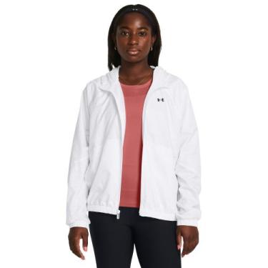 Imagem de Jaqueta Corta Vento Under Armour Rival Sportwind Feminina, Branco, G