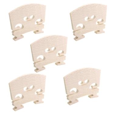 Imagem de Caishun 5 peças 4/4 tamanho completo violino bordo madeira ponte conjunto componentes violino instrumentos musicais acessórios cordas orquestrais peças