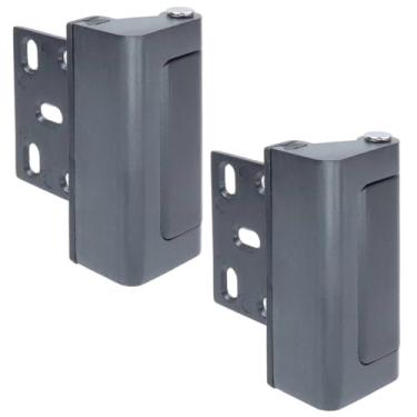 Imagem de Coshar Fechadura de porta de segurança residencial cinza profundo Fechaduras de reforço de segurança extra para porta da frente Fechaduras de porta fliplock para porta giratória interna