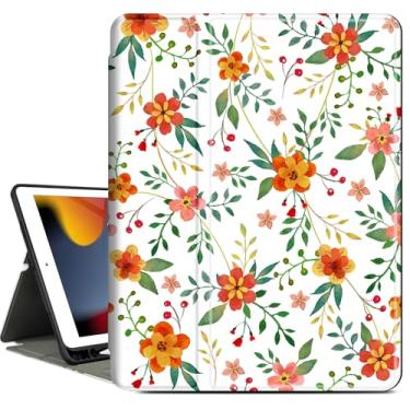 Imagem de Vimorco Capa para iPad Air 3 2019, para iPad Pro 10,5 polegadas 2017/2019, para iPad 9ª/8ª/7ª geração, 10,2 polegadas, vários ângulos de visão, suporte de lápis, capa protetora completa, hibernar