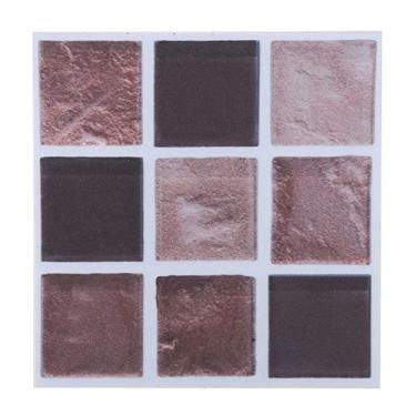 Imagem de Adesivo de Ladrilhos, Adesivo de Parede Em Mosaico, 18pcs Autoadesivo Decoração do Banheiro da Cozinha, Fácil Instalar e Reutilizável, HD Impresso para Decoração Casa (MTS009)