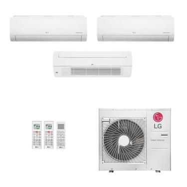 Imagem de Ar-Condicionado Multi Split Inverter LG 30.000 (2x Evap HW 12.000 + 1x Evap Cassete 1 Via 18.000) Quente/Frio 220V