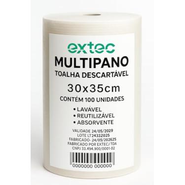 Imagem de 100 un toalha 30x35 wiper absorvente Multipano limpeza reutilizável lavável descartaveis rolo
