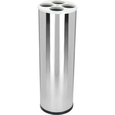 Imagem de Lixeira Para Copos De água Em Inox Com Tampa Plástica - E20b - Jsn