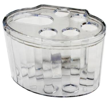 Imagem de Porta Pasta E Escova De Dentes Cristal - 154c - Daivak Porta Pasta-escova Dente Cristal Daivak