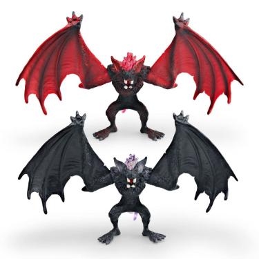 Imagem de Estatuetas de 2 peças realistas Bat Demon Mythical Creature PVC T