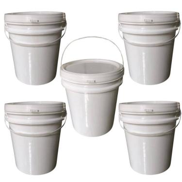 Imagem de Balde Para Despejar Amaciante 5L Com Tampa 5 Pçs