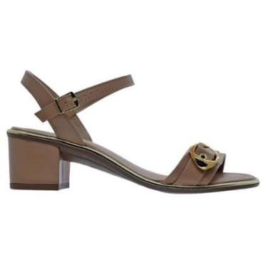 Imagem de Sandália Salto Baixo Feminina Beira Rio 8379.258 Nude-Feminino