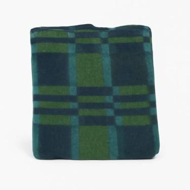 Imagem de Cobertor duplo grande padrão xadrez (jolitex dyuri eco azul marinho)