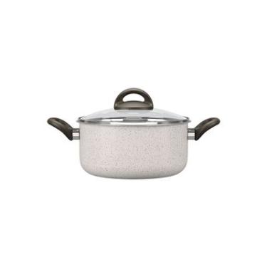 Imagem de Caçarola Alumínio 20cm 2,65L Brinox Antiaderente Ceramic Life com Tampa