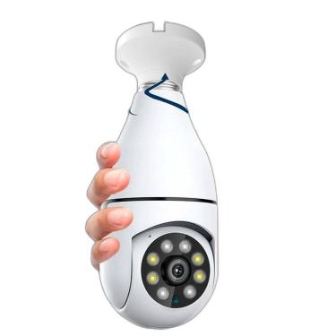 Imagem de Camera Ip Giratoria 360 C Wifi Lampada Segurança Externa Hd